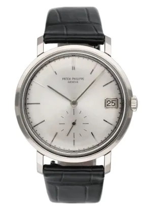 Patek Philippe Calatrava 3445G 18K White Gold Mens Watch With Archives