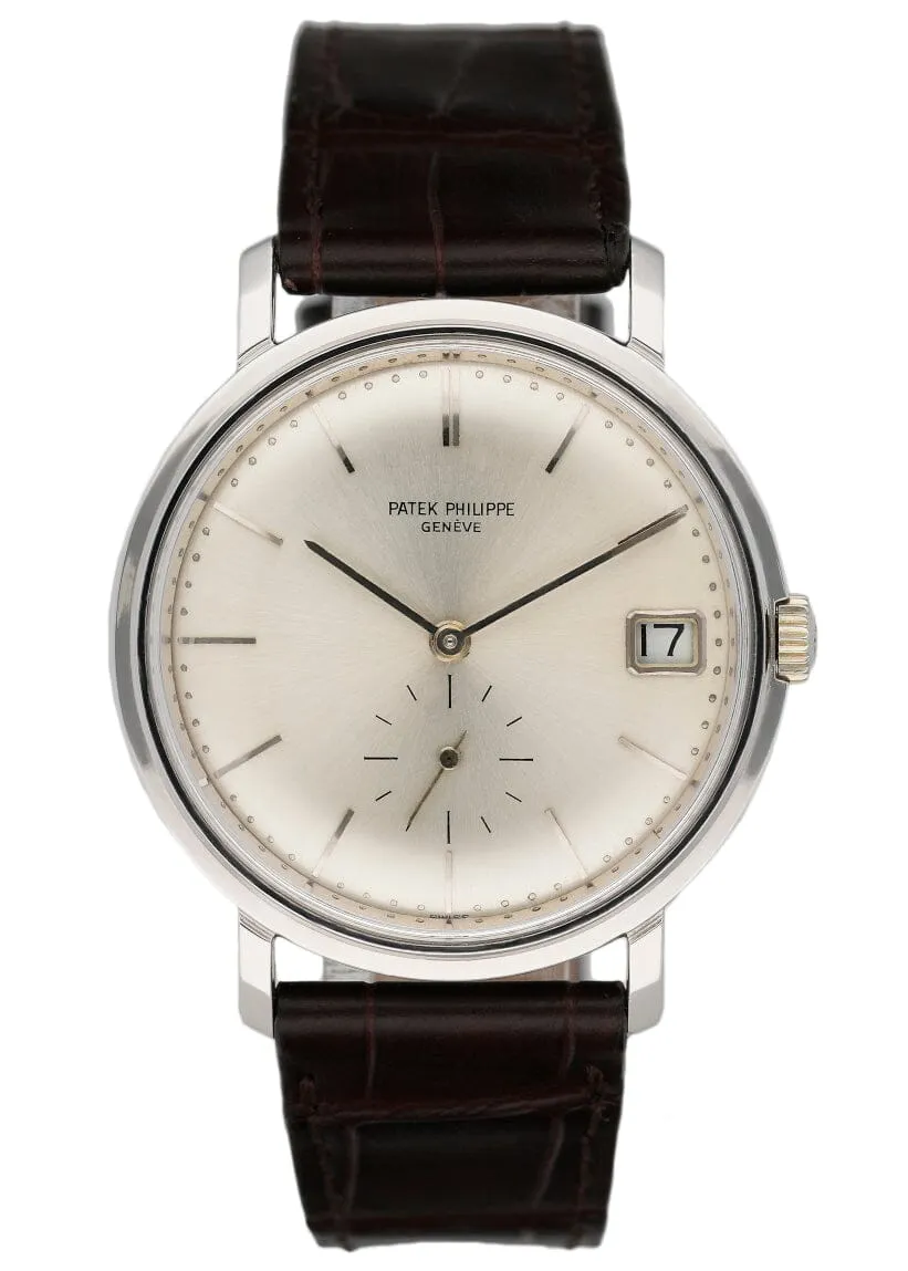 Patek Philippe Calatrava 3445G 18K White Gold Mens Watch