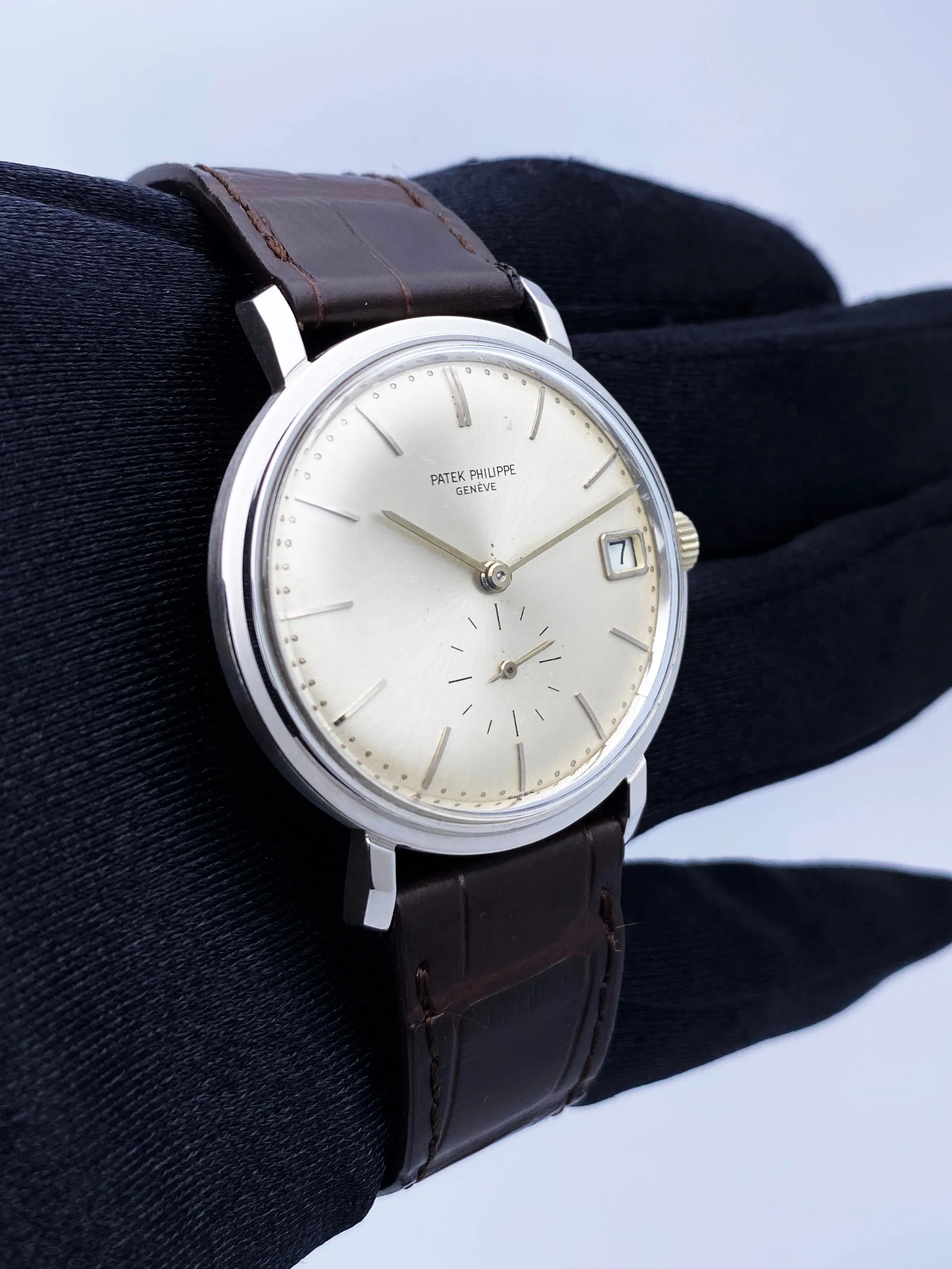 Patek Philippe Calatrava 3445G 18K White Gold Mens Watch