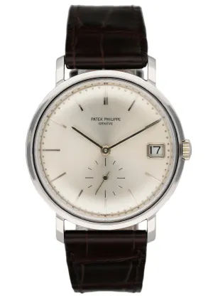 Patek Philippe Calatrava 3445G 18K White Gold Mens Watch