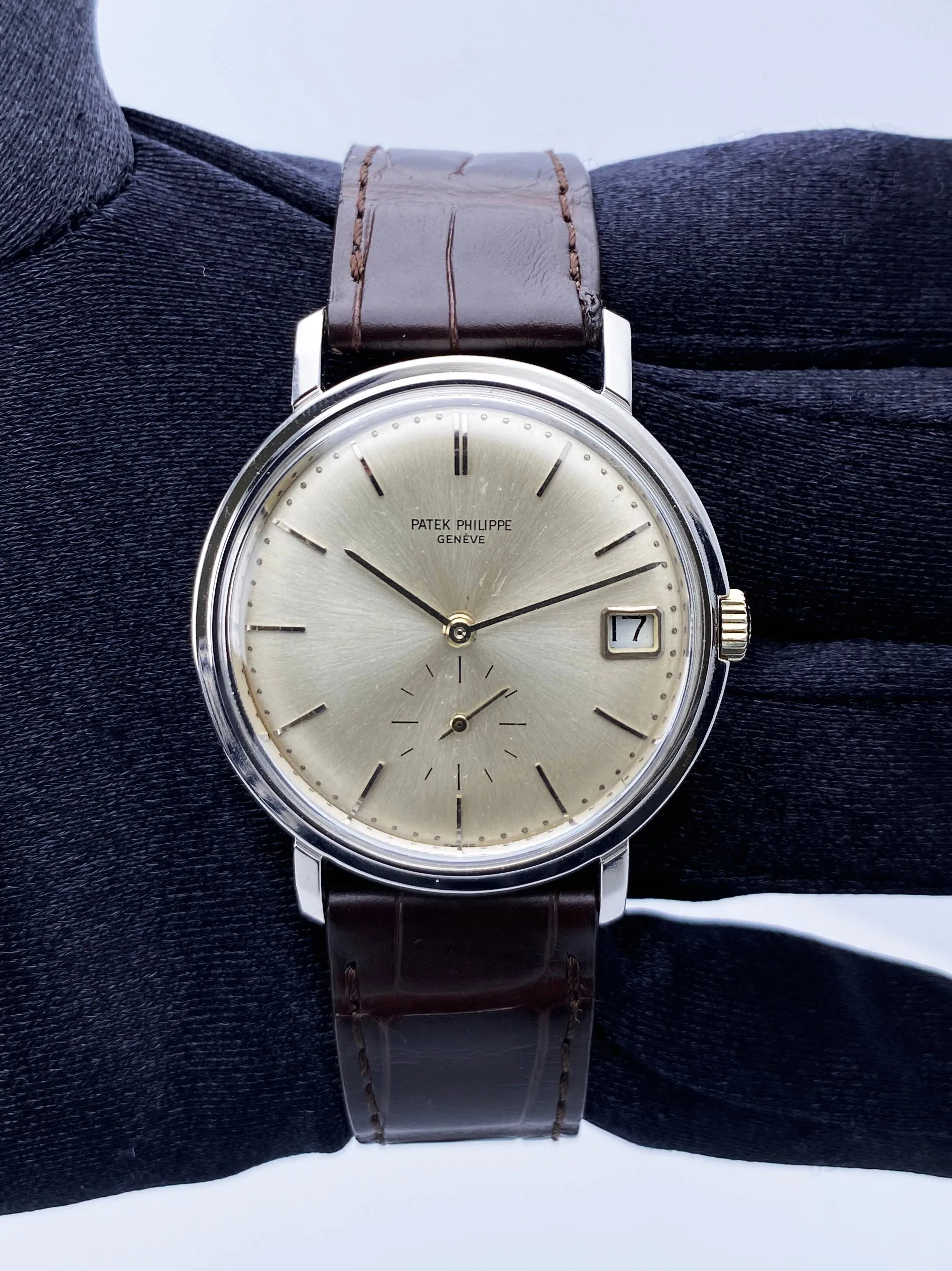 Patek Philippe Calatrava 3445G 18K White Gold Mens Watch