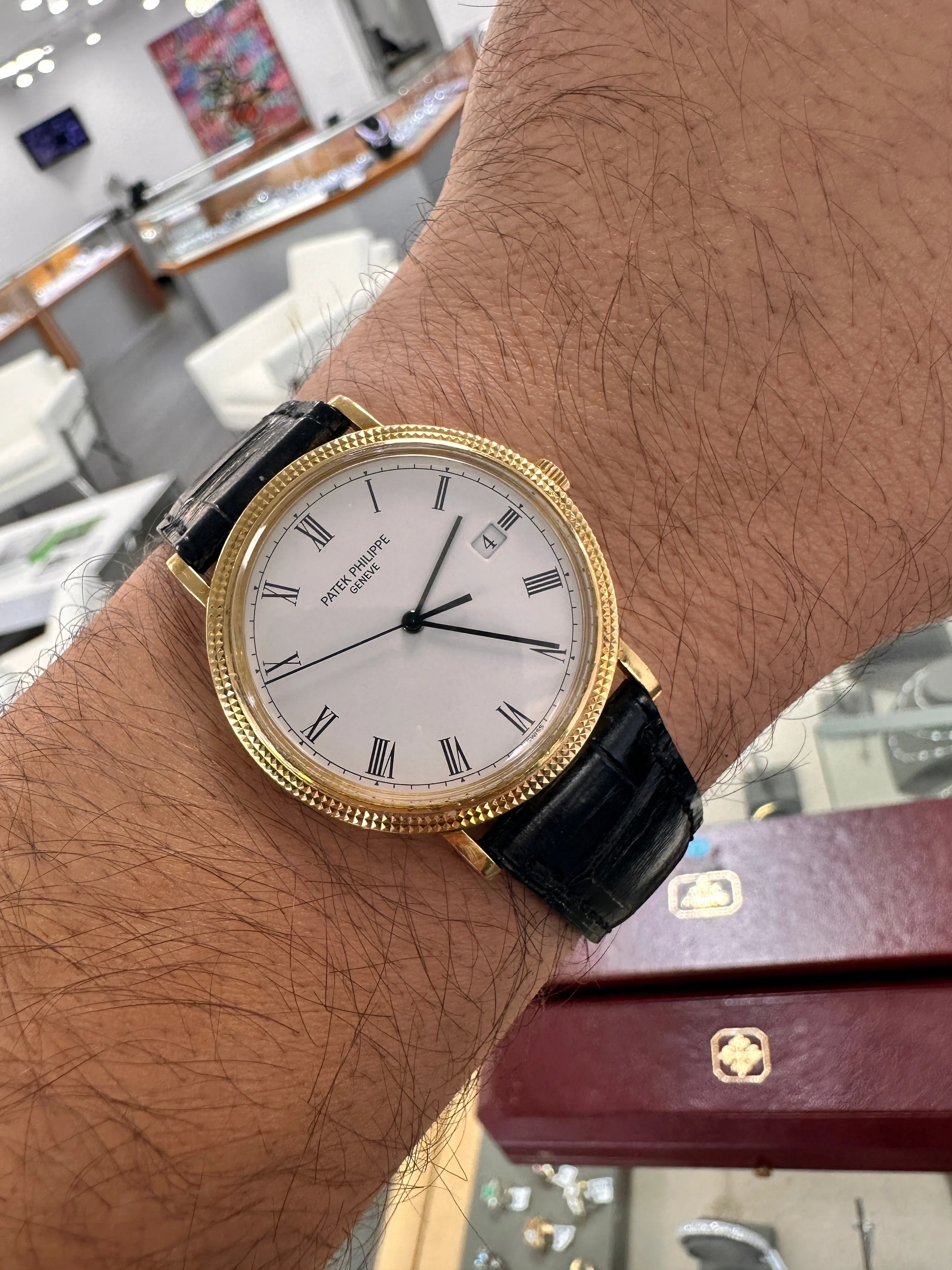 Patek Philippe Calatrava 3944J 18k Yellow Gold Vintage Mint Condition PreOwned