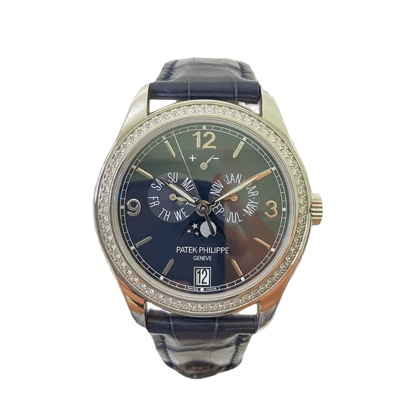Patek Philippe Complications 5147G-001 Annual Calendar Moon Phase Blue Dial Mar 2022