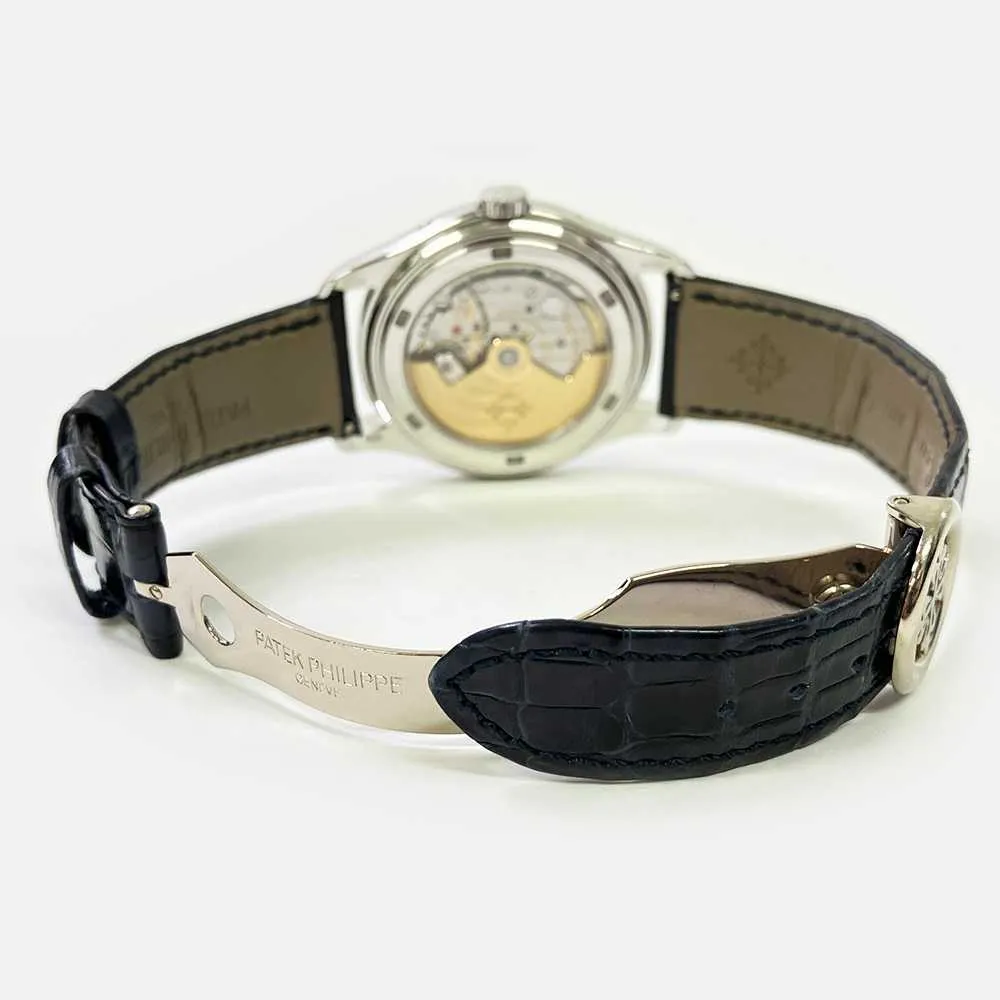 Patek Philippe Complications 5147G-001 Annual Calendar Moon Phase Blue Dial Mar 2022