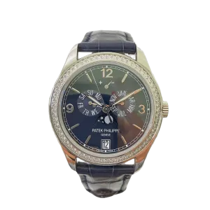 Patek Philippe Complications 5147G-001 Annual Calendar Moon Phase Blue Dial Mar 2022