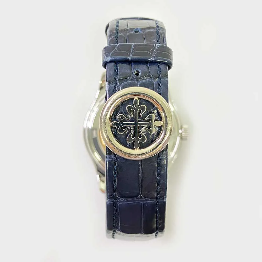 Patek Philippe Complications 5147G-001 Annual Calendar Moon Phase Blue Dial Mar 2022