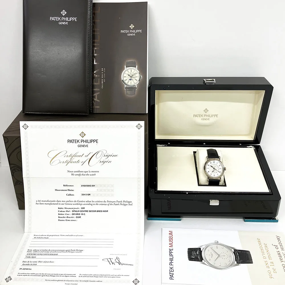 Patek Philippe Grand Complications 5160/500G-001 White Dial Dec 2018