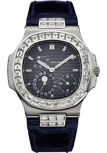 Patek Philippe - Nautilus Mens - White Gold - Leather