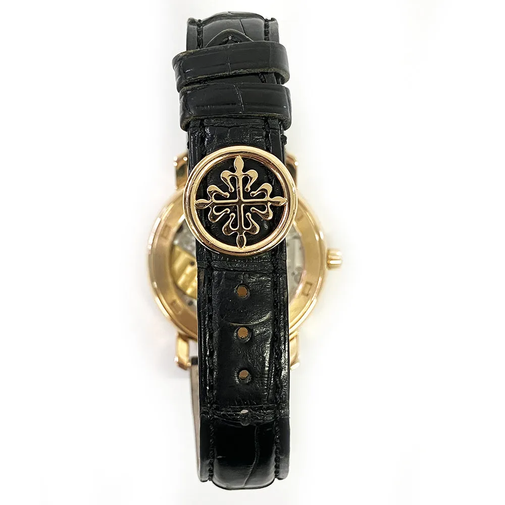 Patek Philippe Power Reserve Moon Phases 5055R-001 Rose Dial Nov 1999