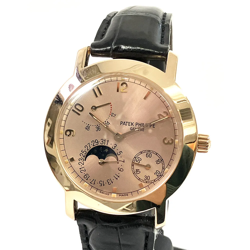 Patek Philippe Power Reserve Moon Phases 5055R-001 Rose Dial Nov 1999