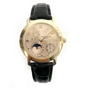 Patek Philippe Power Reserve Moon Phases 5055R-001 Rose Dial Nov 1999