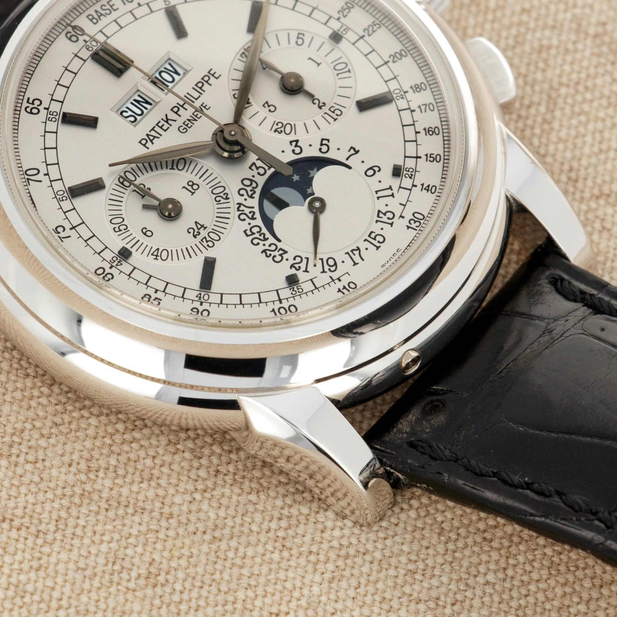 Patek Philippe White Gold Perpetual Calendar Chronograph Watch Ref. 5970