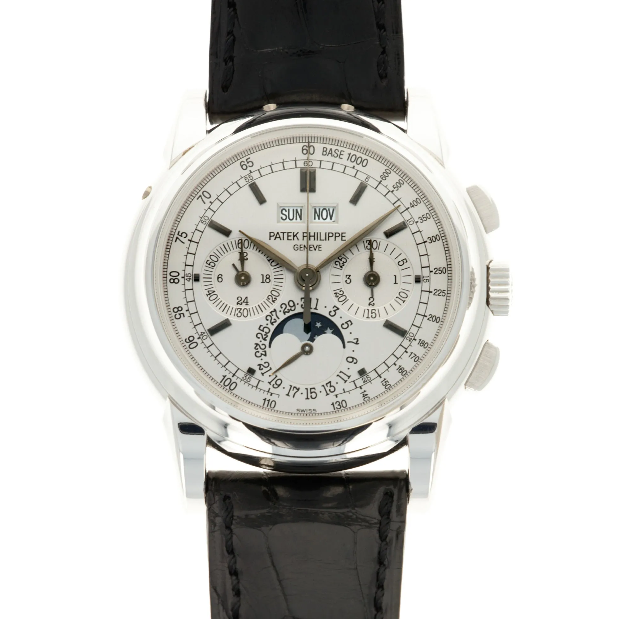 Patek Philippe White Gold Perpetual Calendar Chronograph Watch Ref. 5970