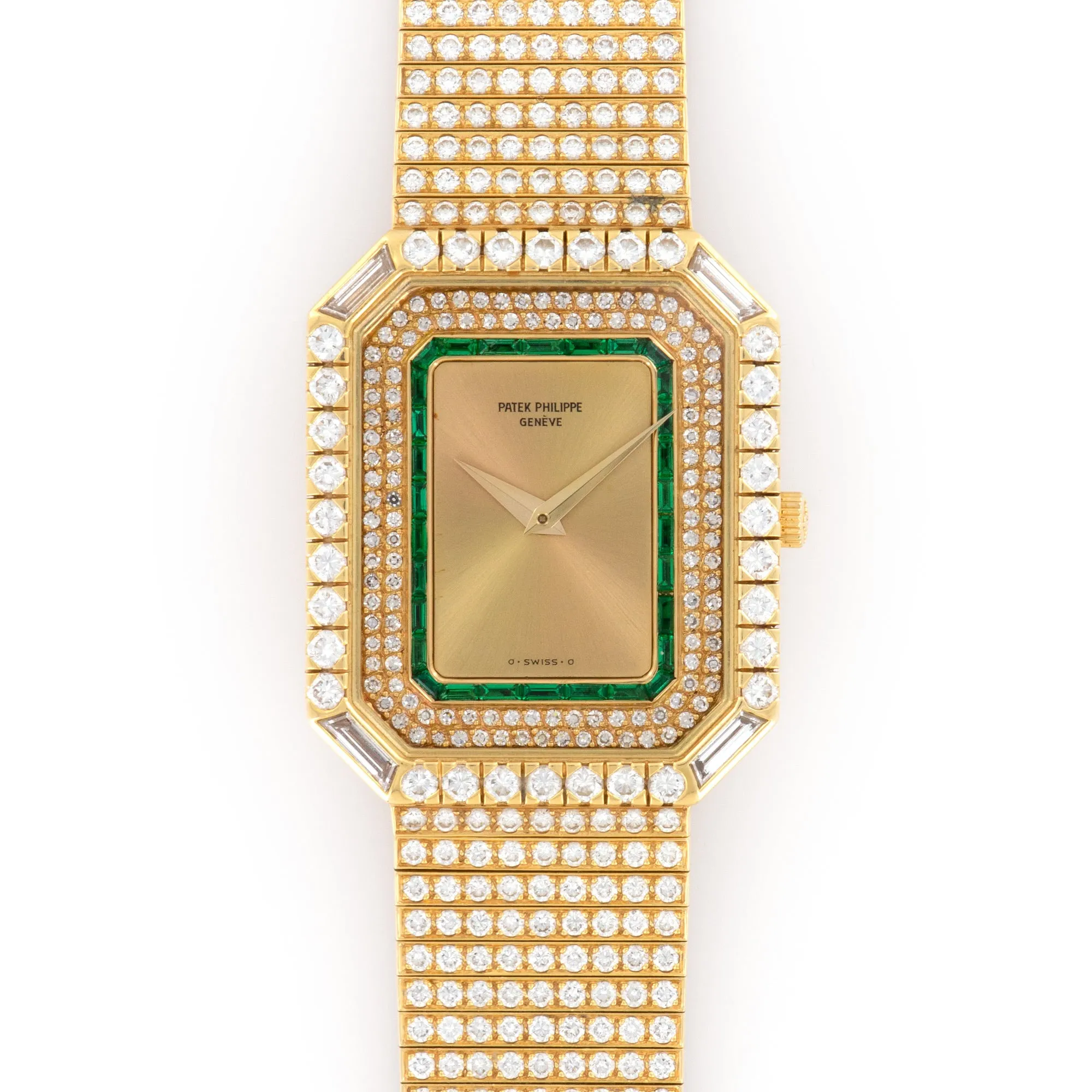 Patek Philippe Yellow Gold Diamond & Emerald Watch
