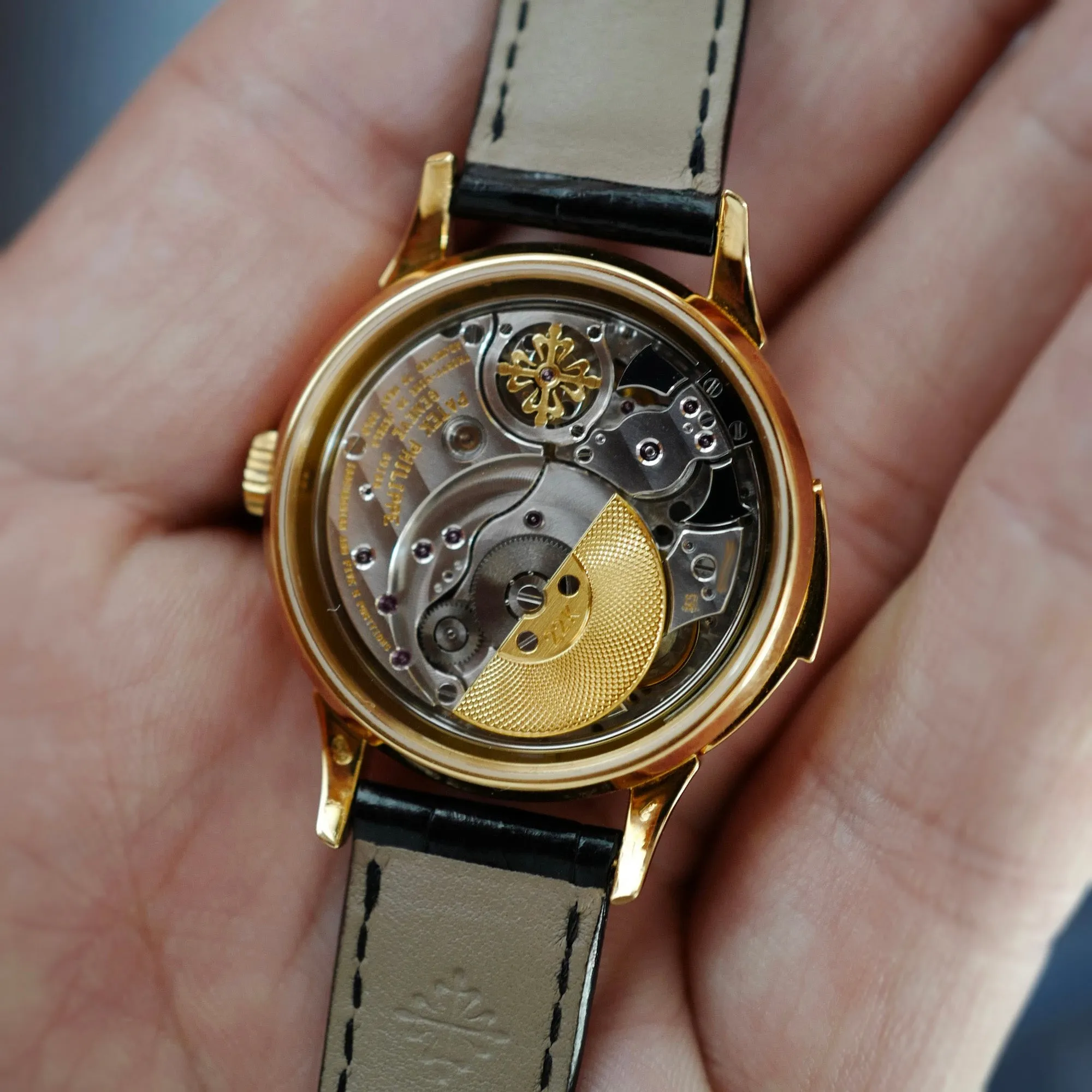 Patek Philippe Yellow Gold Minute Repeater Enamel Watch Ref. 3979 (New Arrival)