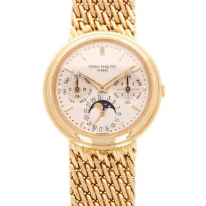 Patek Philippe Yellow Gold Perpetual Calendar Watch Ref. 3945