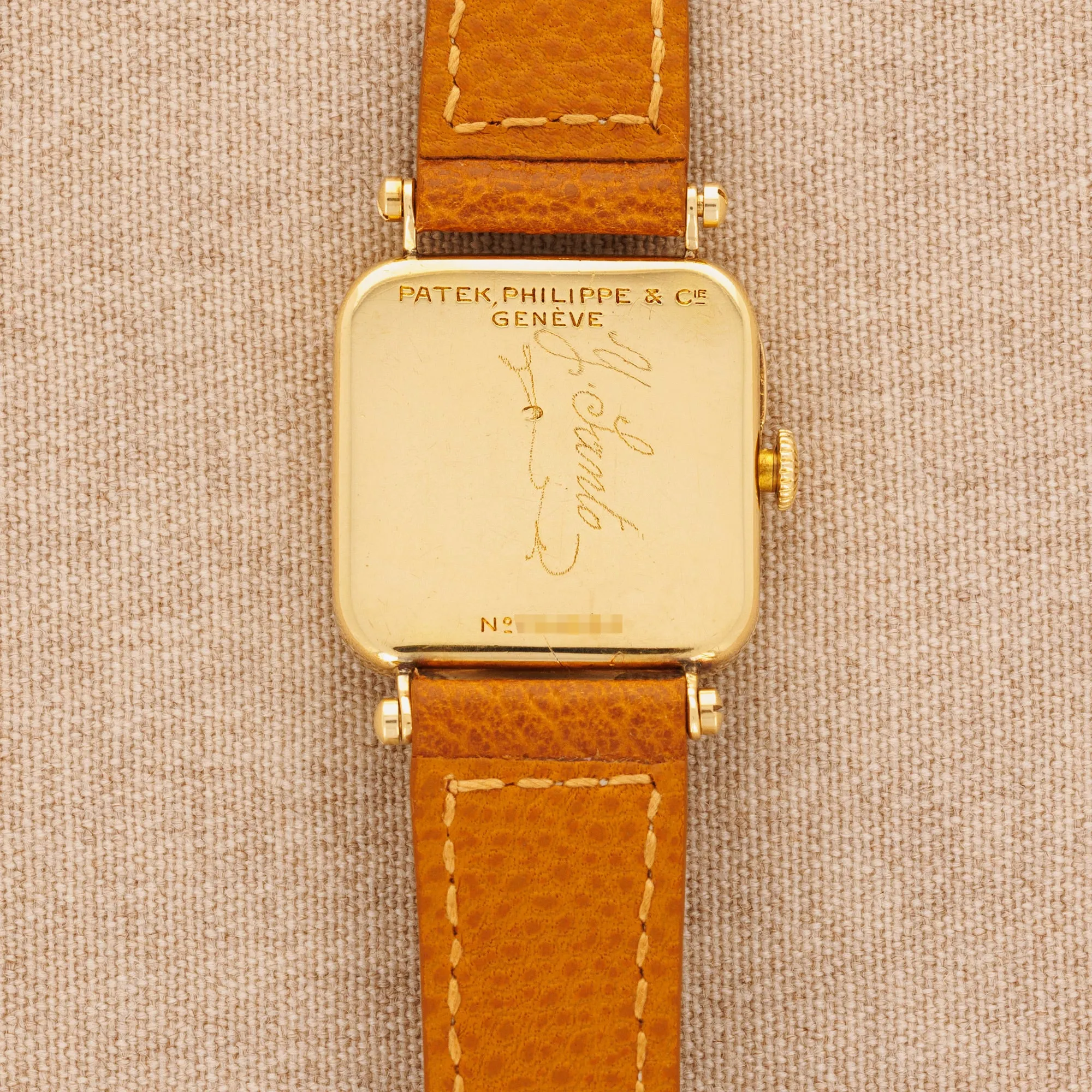 Patek Philippe Yellow Gold Square Watch Ref. 5 from 1920