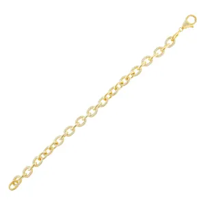Pavé Round Link Bracelet