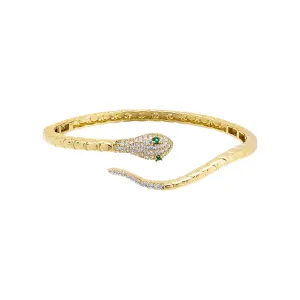 Pave Snake Bangle