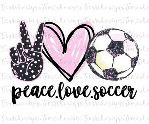 Peace love Soccer TRANSFER