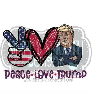 Peace love trump TRANSFER