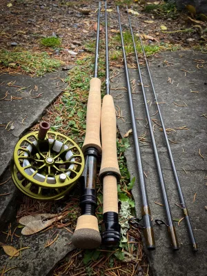 Peacemaker 10'6" 4 wt. 4 pc. & 8'0" 3-4 wt. 3 pc. 2 rods in one. Choose options below.