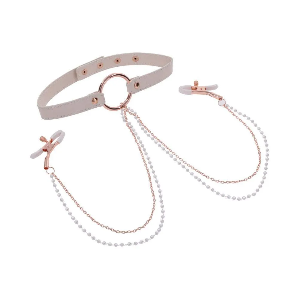Peaches 'n Cream Collar and Nipple Clamps