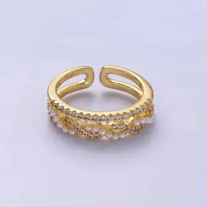 Pearl Wavy Ring