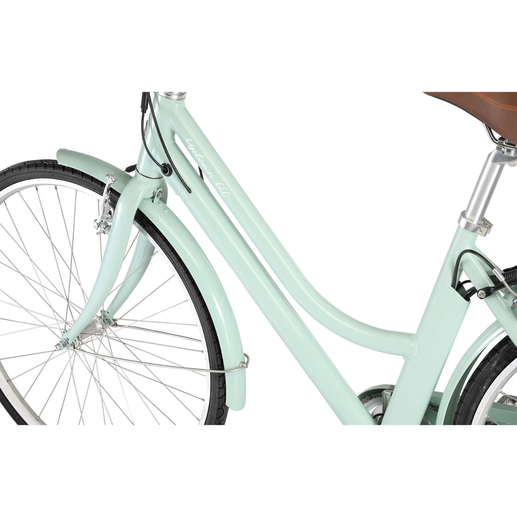 Pedal Uptown ELC Electric Cruiser Bike 374Wh Battery Sage/Black