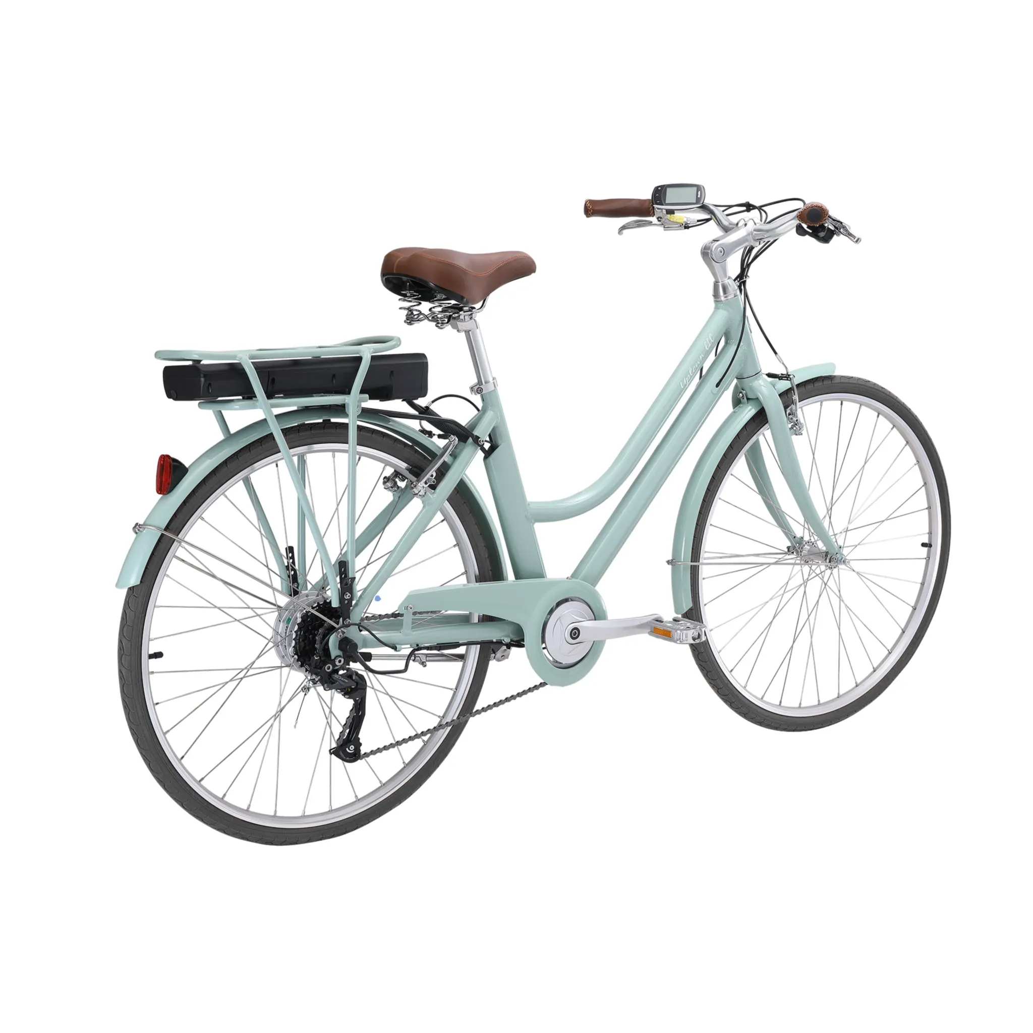 Pedal Uptown ELC Electric Cruiser Bike 374Wh Battery Sage/Black