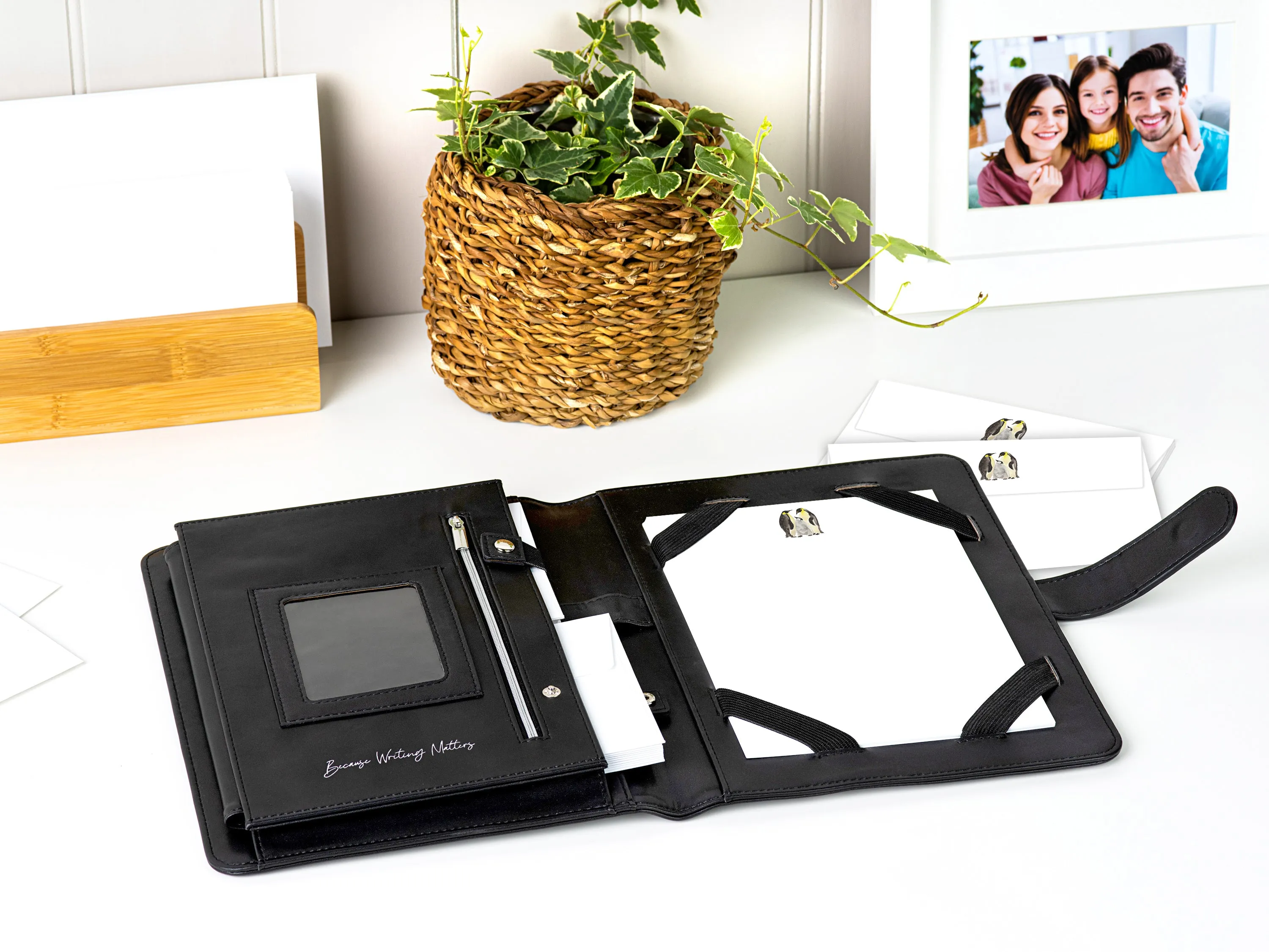 Penguin Family Letter Writing Set with Organiser