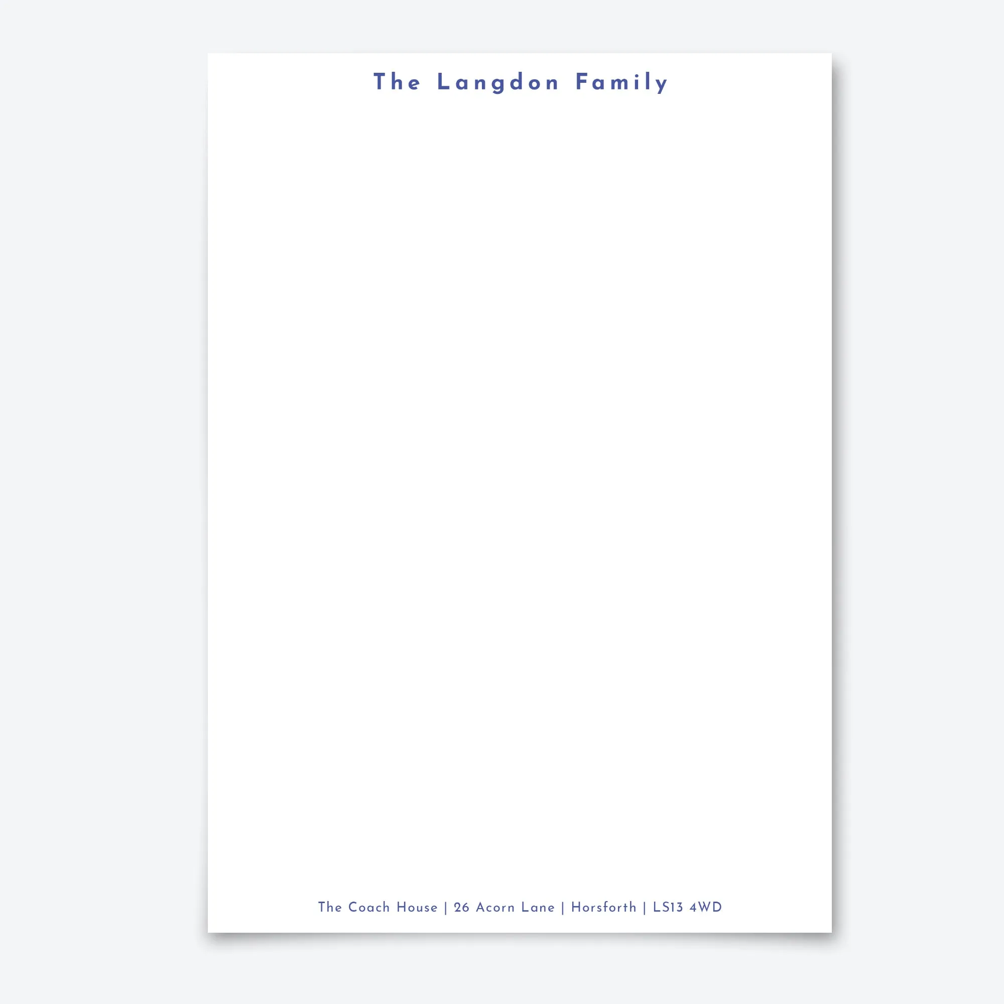 Personalised Letter Writing Stationery Set with Organiser - 'Newcastle''