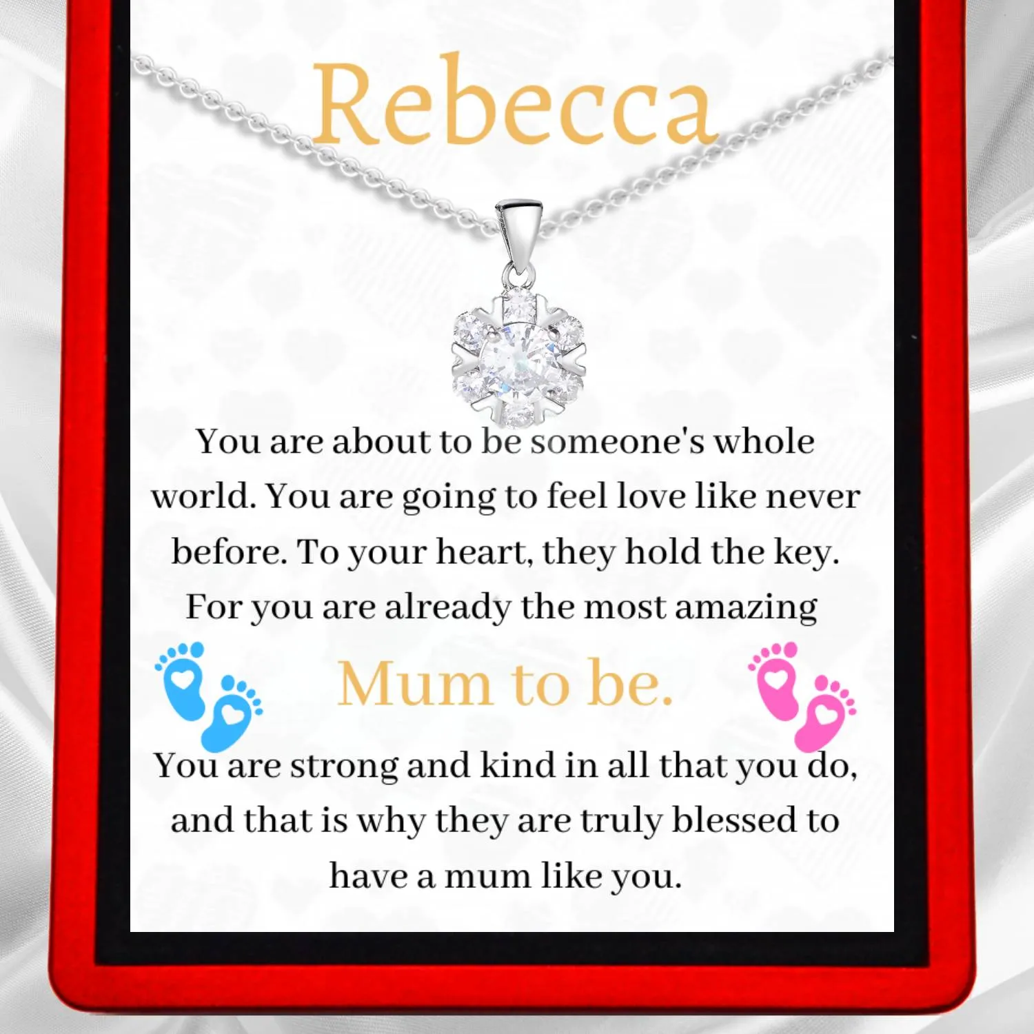 Personalised Mum To Be - Everbloom Necklace - mumtobe