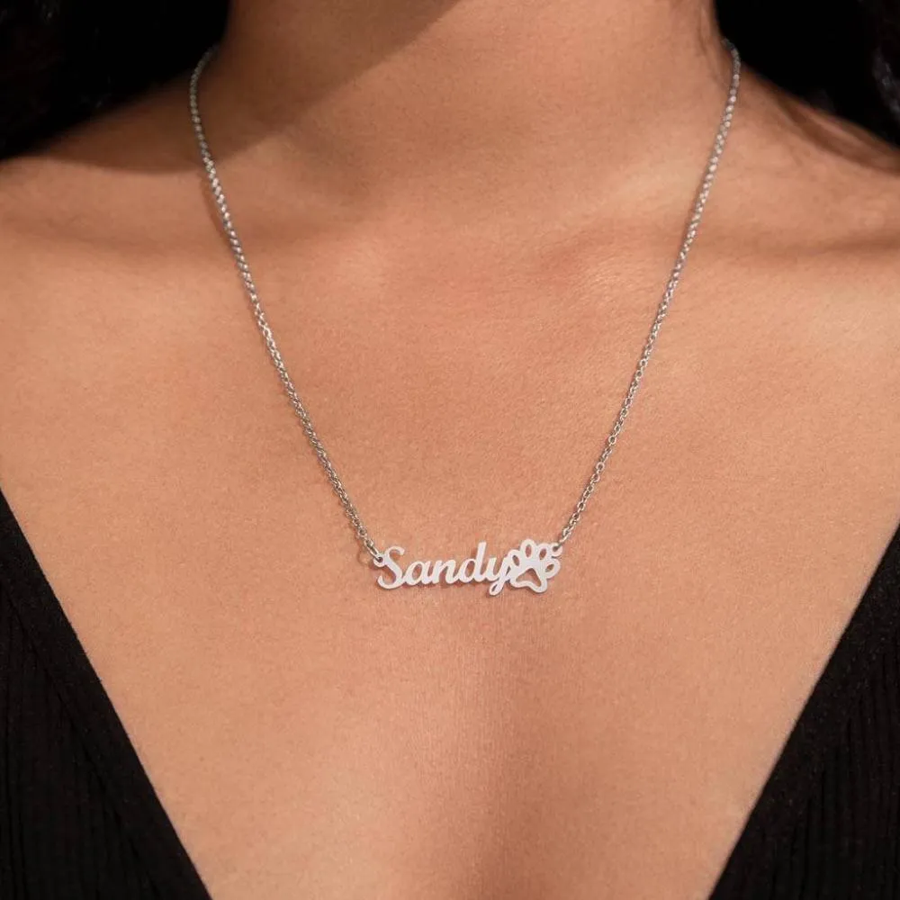 Personalised Necklace With Your Cat's Name