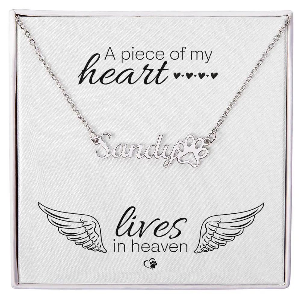 Personalised Necklace With Your Cat's Name