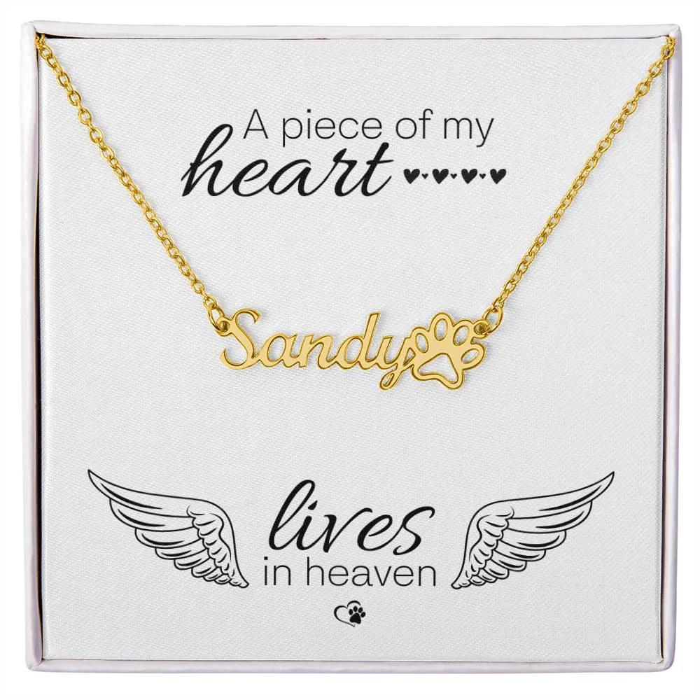 Personalised Necklace With Your Cat's Name
