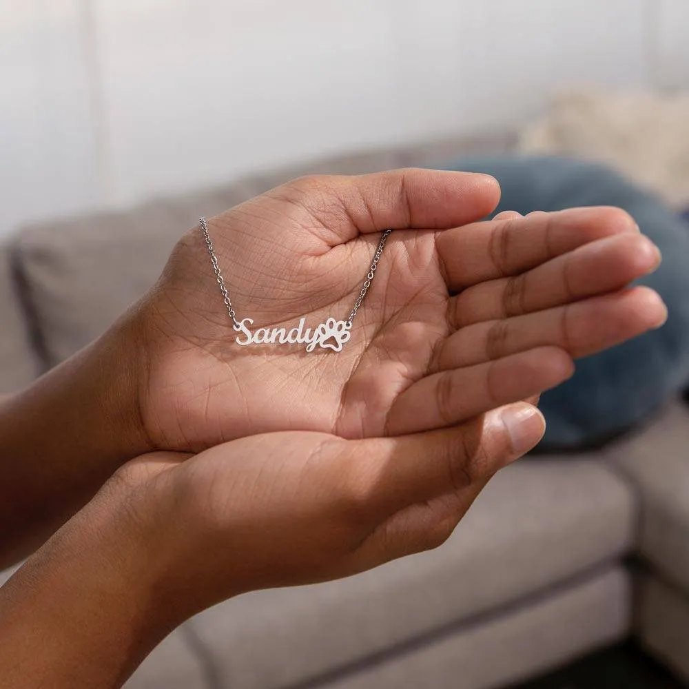 Personalised Necklace With Your Cat's Name