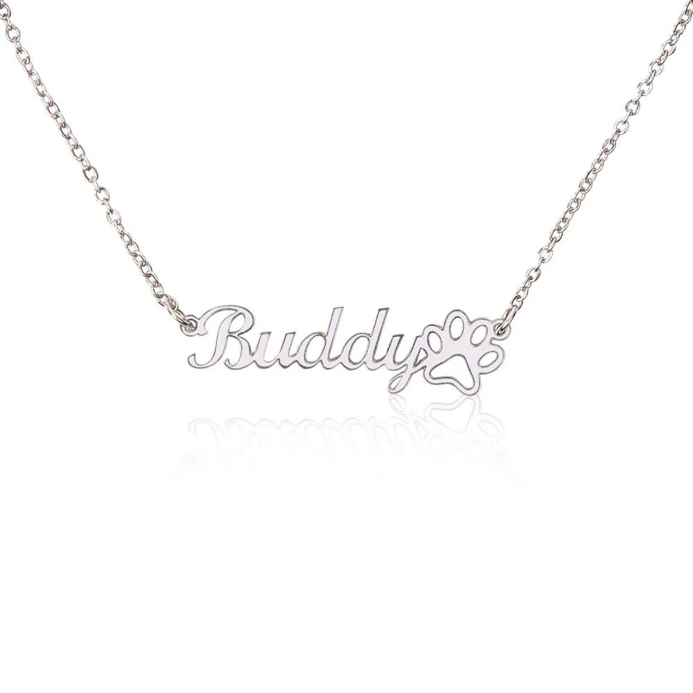 Personalised Necklace With Your Cat's Name