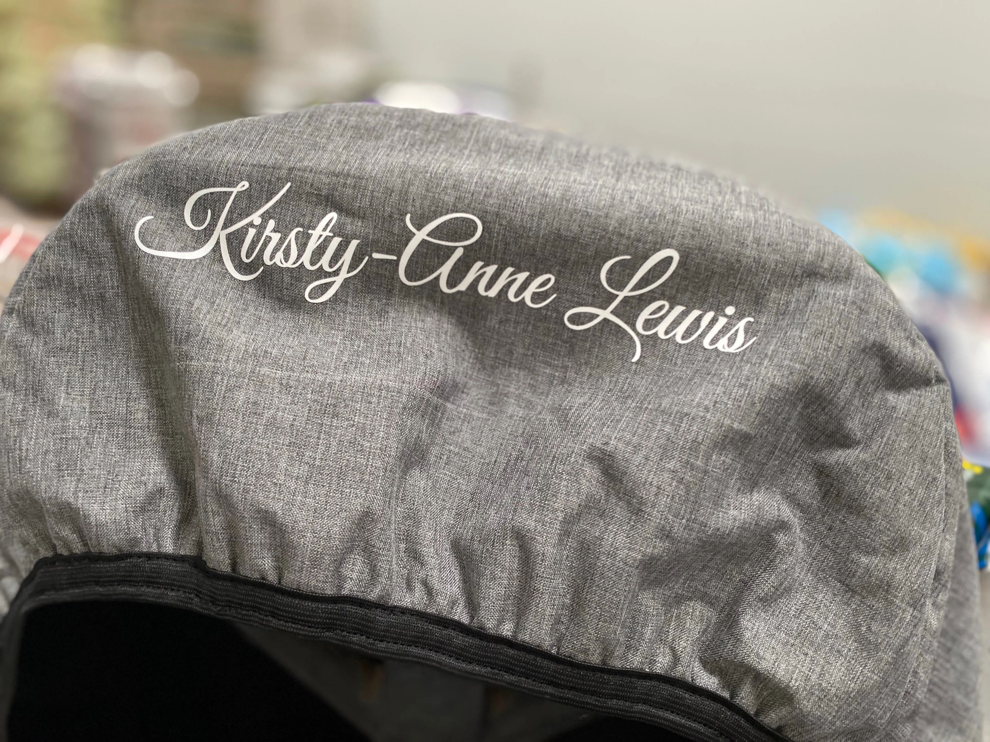 Personalised Water-Repellent Fleece Lined Ride-On Horse Saddle Cover - LUXURY DESIGN