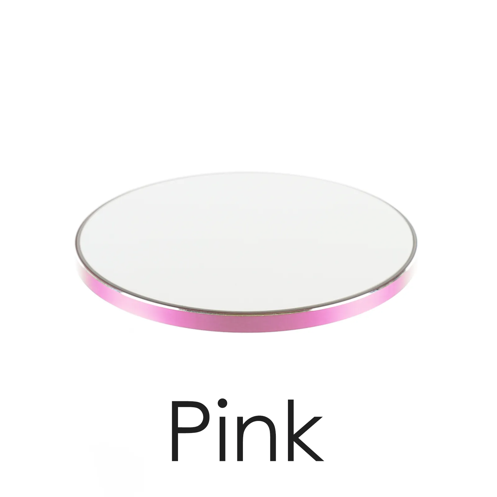 Personalised Wireless Charger with Gold Initials on Pink and Gold Infused Black Marble