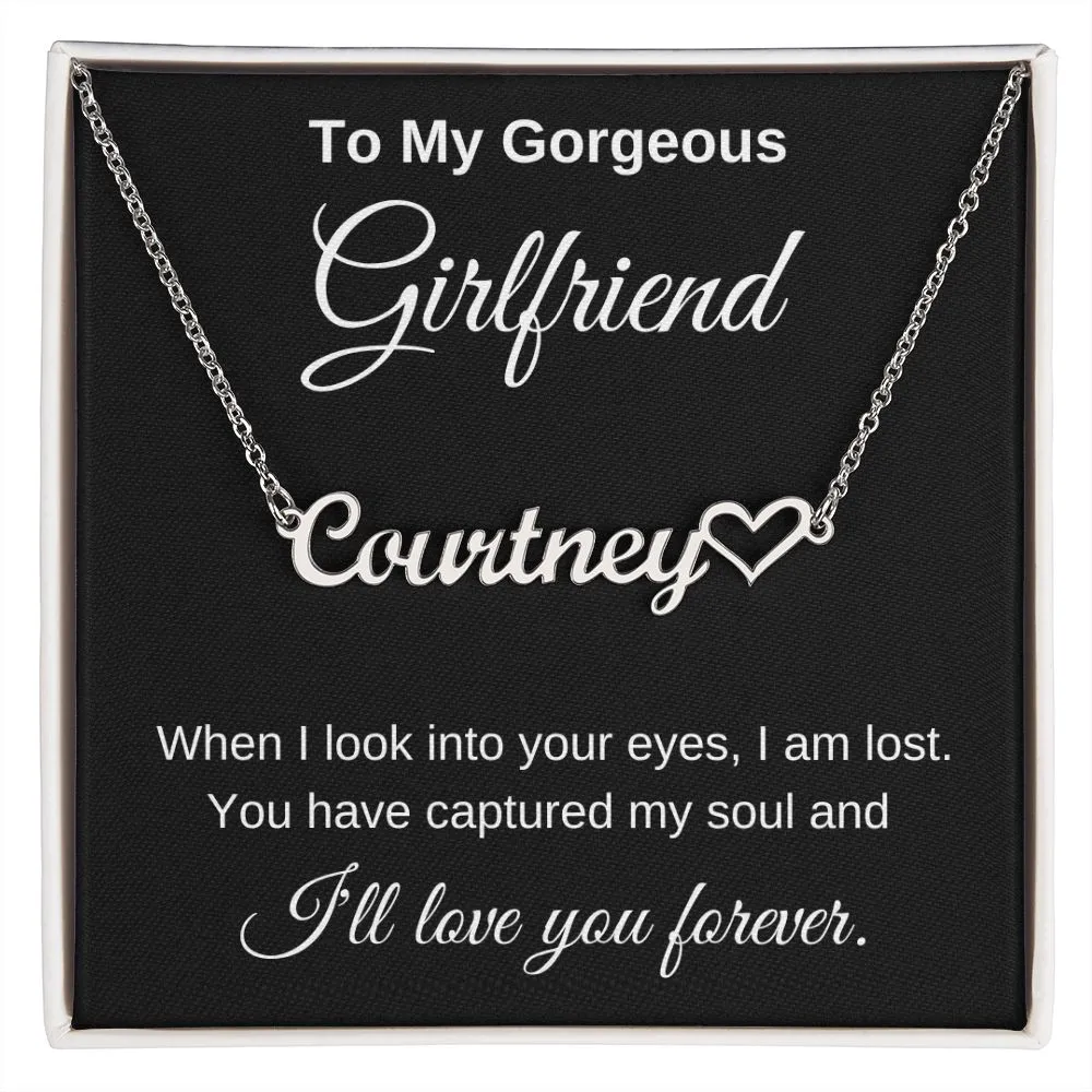 Personalized Girlfriend Necklace I'll Love you forever
