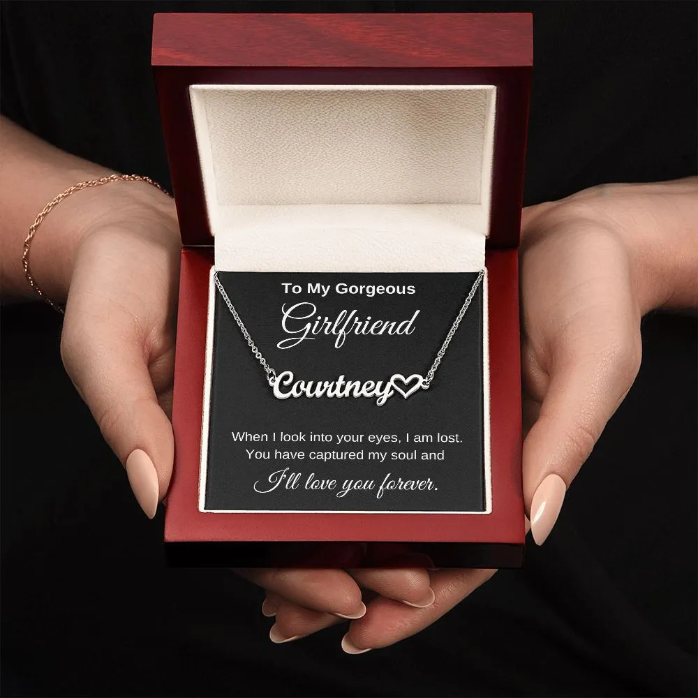 Personalized Girlfriend Necklace I'll Love you forever