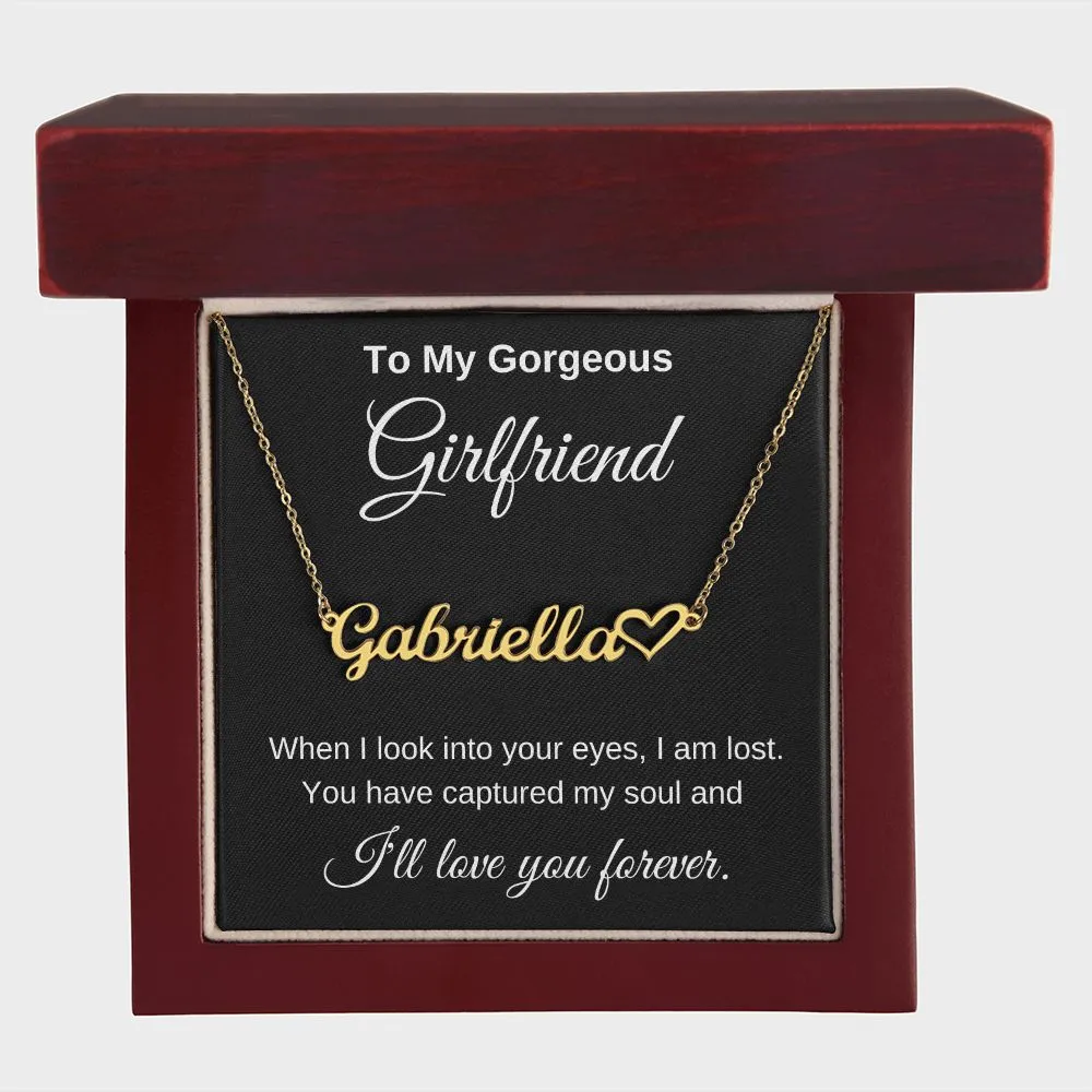 Personalized Girlfriend Necklace I'll Love you forever