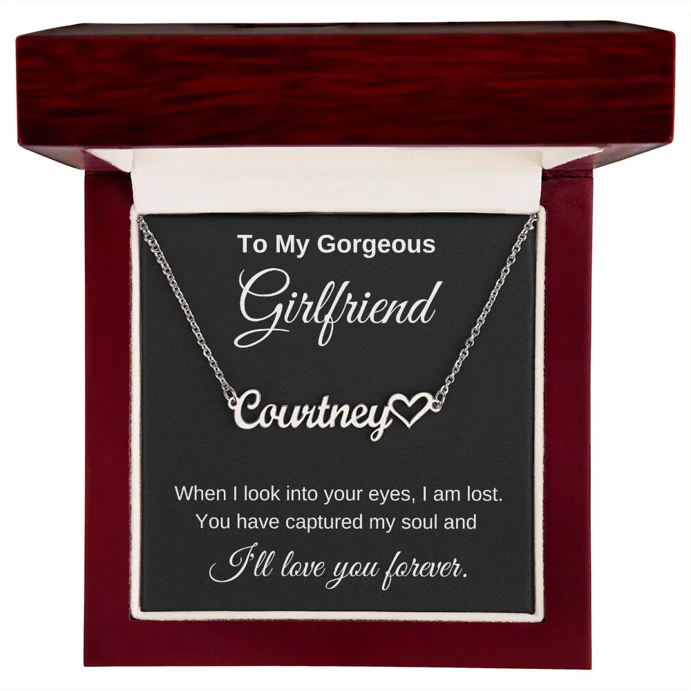 Personalized Girlfriend Necklace I'll Love you forever