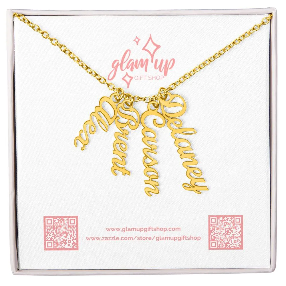 Personalized Multi Name Necklace