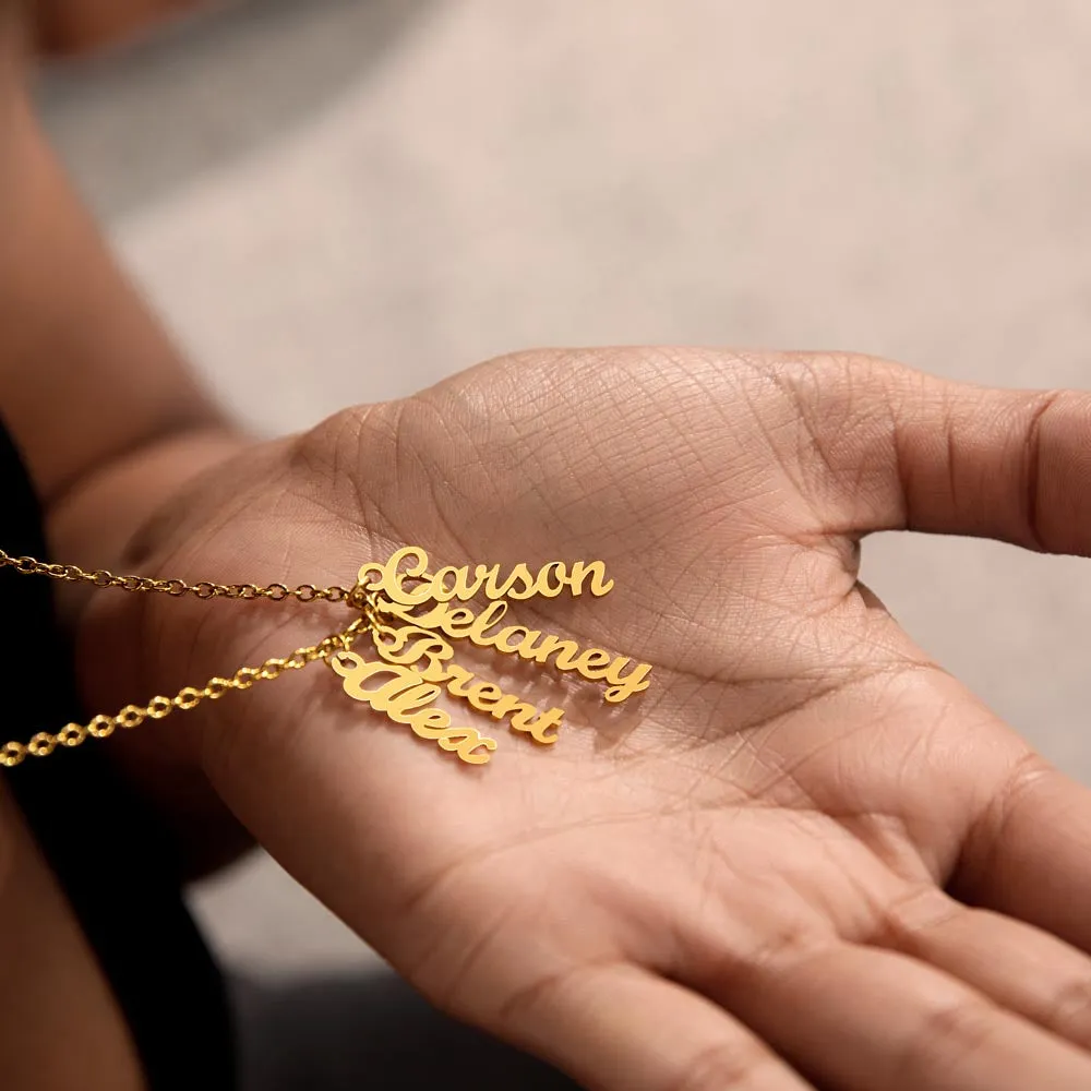 Personalized Multi Name Necklace