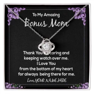 Personalized Necklace Gift For Your Bonus Mom