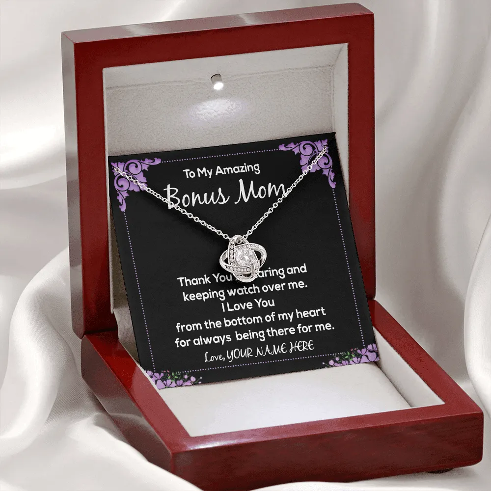 Personalized Necklace Gift For Your Bonus Mom
