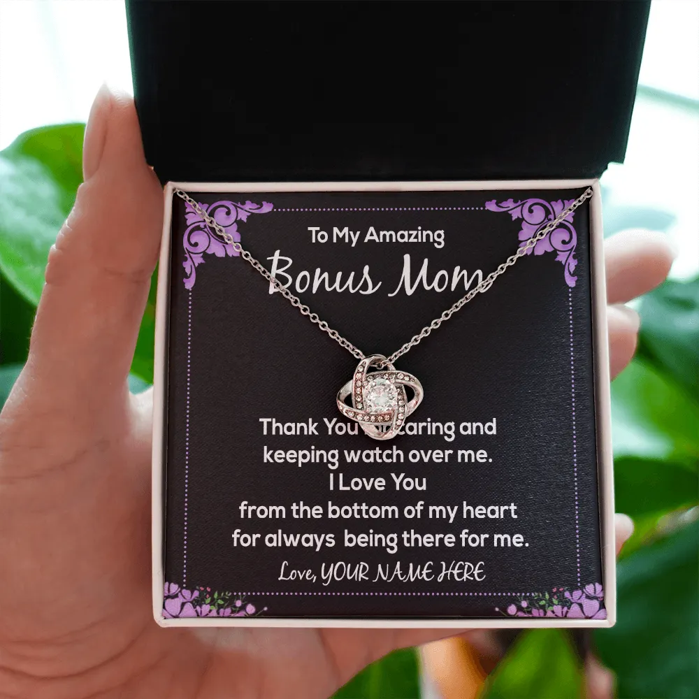 Personalized Necklace Gift For Your Bonus Mom
