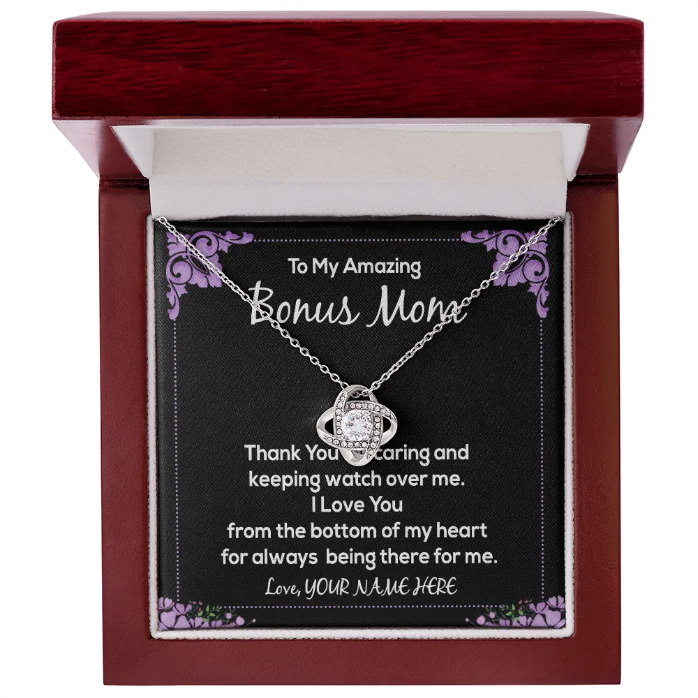 Personalized Necklace Gift For Your Bonus Mom